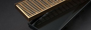 Luxurious Gold Plated Linear Grates